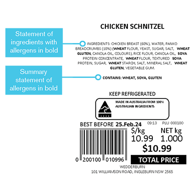 peal compliant label
