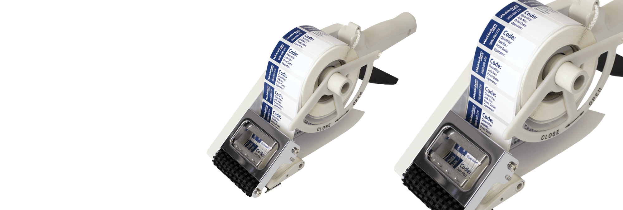 label applicators, rewinders dispensers banner