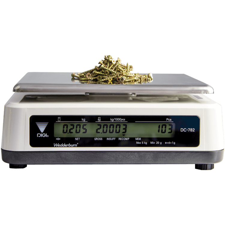 TSDC782 Counting Scales with Screws Back View