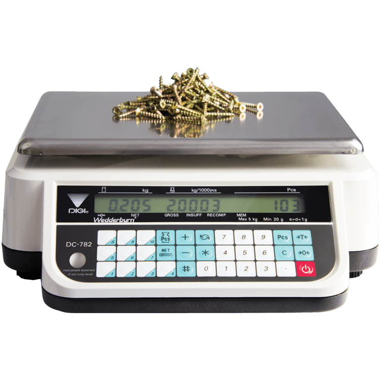 TSDC782 Counting Scales with Screws Facing Front