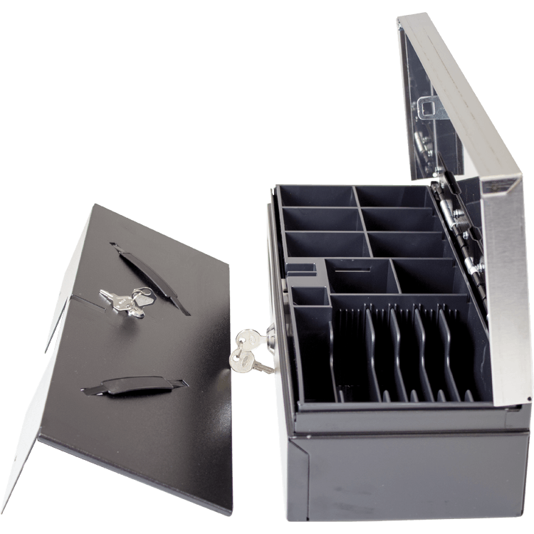 DHFLIPTOP Cash Drawer Side Angle