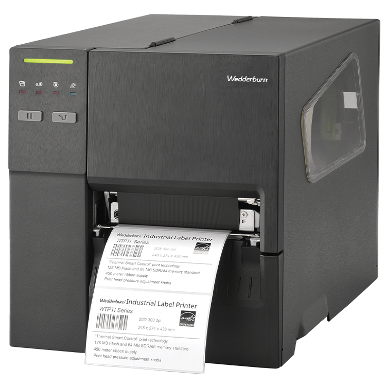 wtpti2408e industrial thermal printer left angle