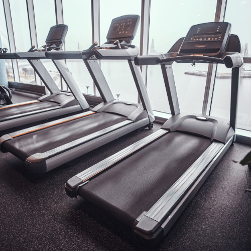 treadmills in the gym