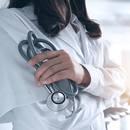 doctor holding a stethoscope