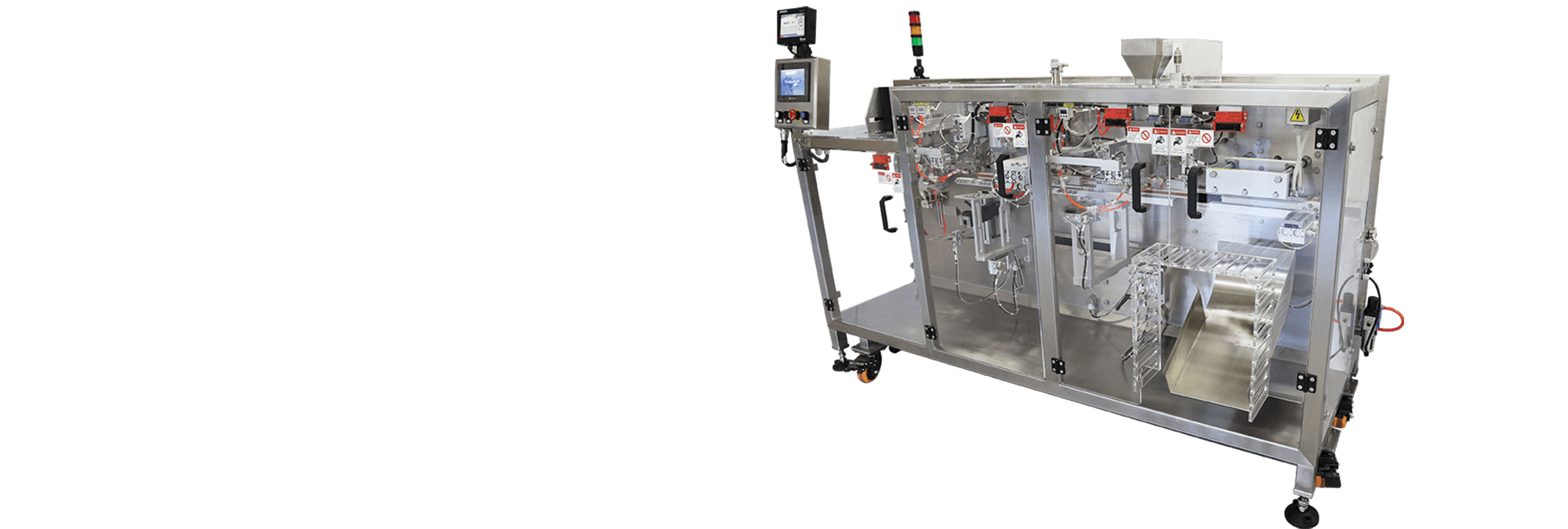 pouch bagging machine banner