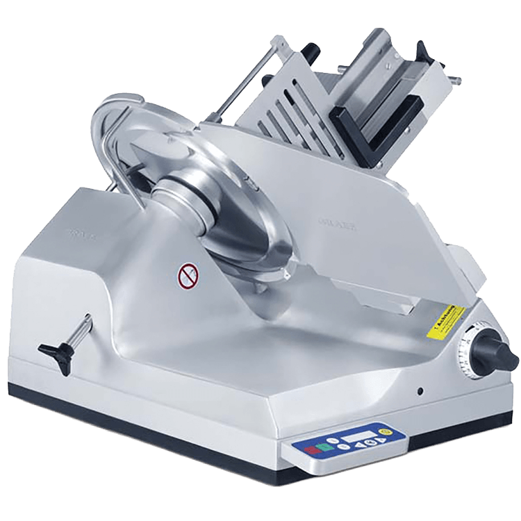 gfsa3370 heavy duty semi-auto food slicer left angle